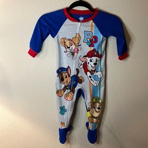 2t boys onesie. Blue and gray paw patrol.